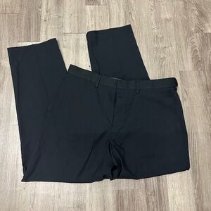Mens Black Slacks Haggar